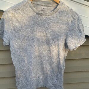 H&M Women's Size XS Fitted Grey Shirt - Like New!